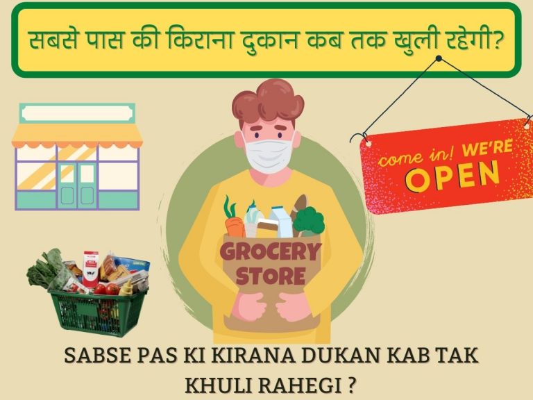 सबसे पास की किराना दुकान कब तक खुली रहेगी? Kirana Dukan